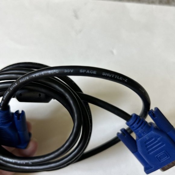 Hotron VGA cable 6ft E101344 AWM STYLE 20276 VW-1 80C 30V Male Male-Space Shuttl - Picture 5 of 5